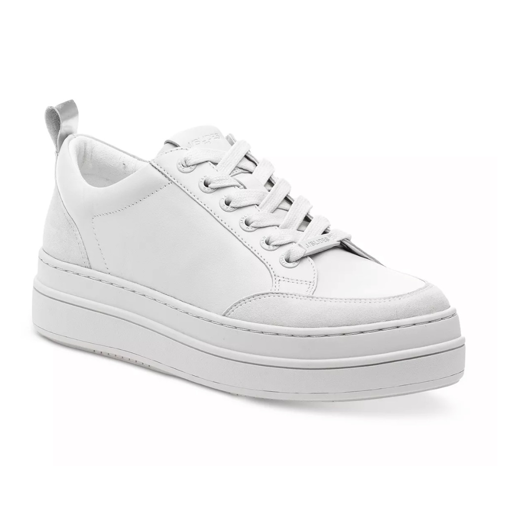 J Slides Nataly White Platform Sneakers